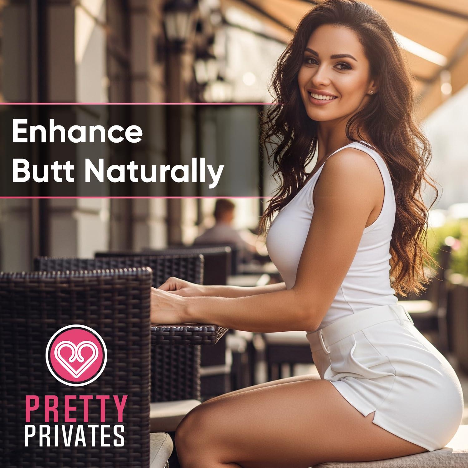 Pretty Privates Pretty Privates Premium Butt Enhancement Pills - Max Boost Glute Growth Supplement to Tighten, Firm and Lift Booty and HIPS - Advance Butt Enhancer Pills to Reduce Sagging - 60 ct