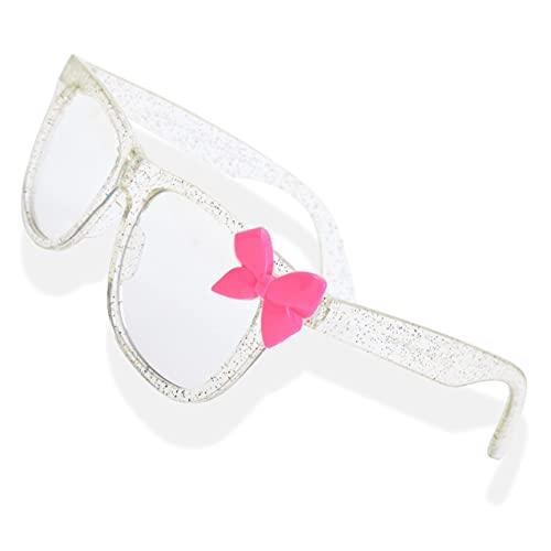 JoJo Siwa Jojo Siwa Blue Light Blocking Glasses with Pouch Juniors Computer Glasses for Women Eyewear Screen Protection (Sparkle Pink)