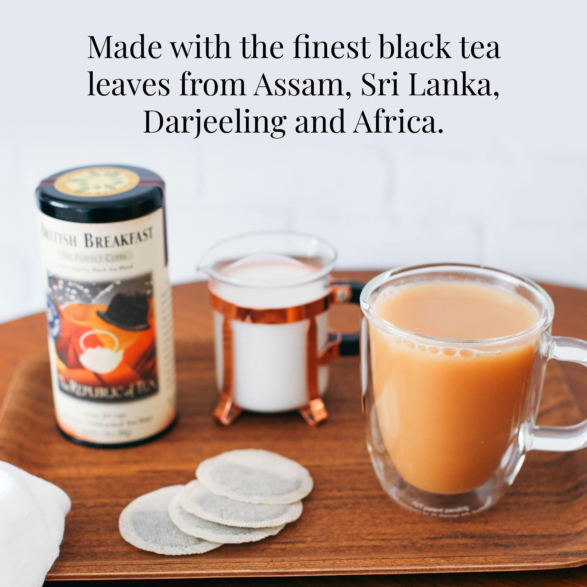 The Republic of Tea The Republic of Tea British Breakfast Tea 2.8 oz Tin, 50 Tea Bags, Gourmet Black Tea | Caffeinated
