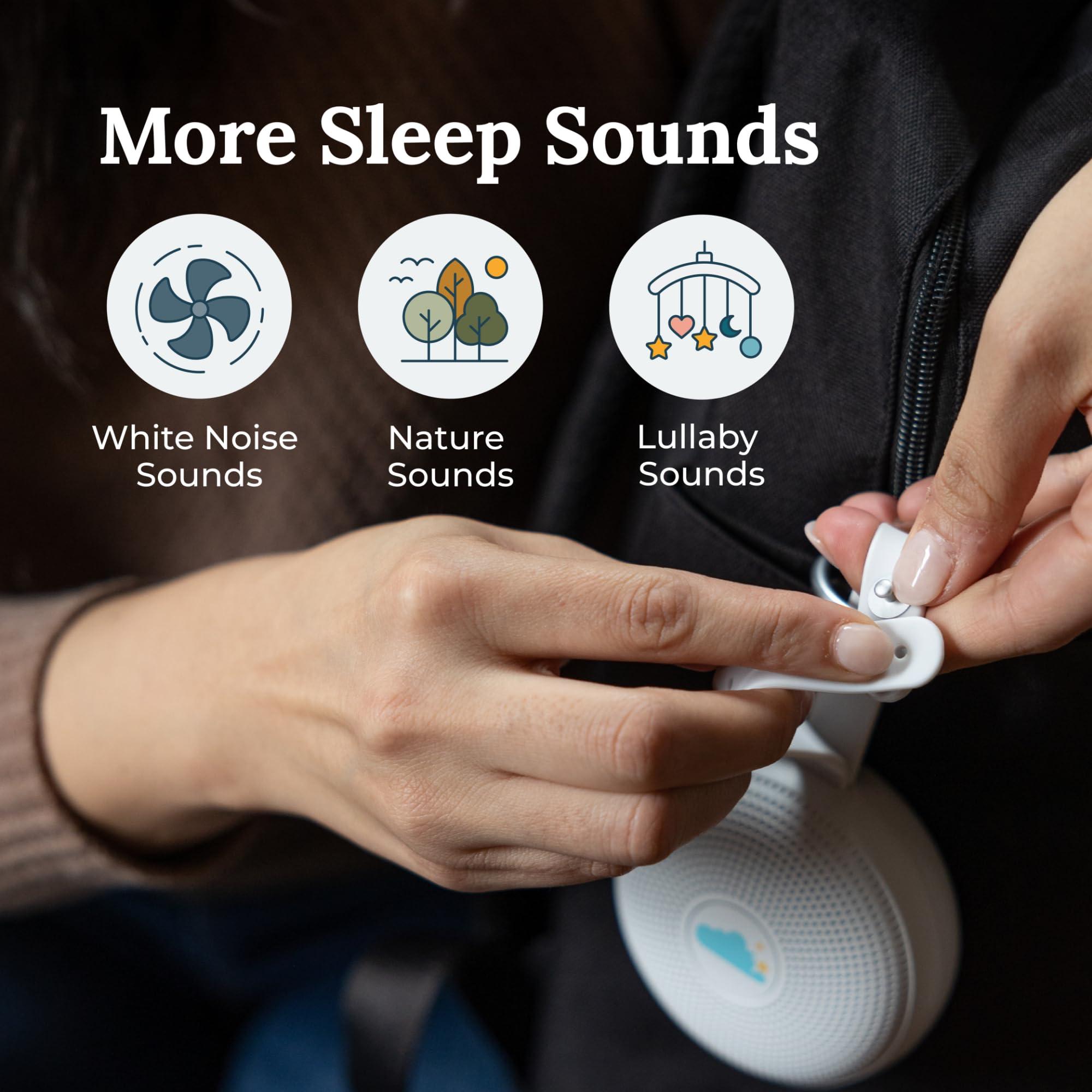 Marpac Yogasleep Hushh+ Portable White Noise Machine for Baby, 20 Soothing Natural Sounds, Wireless Charging & Speaker, Compact Size, Noise Canceling for Better Sleep, Privacy & Nursery Must Have