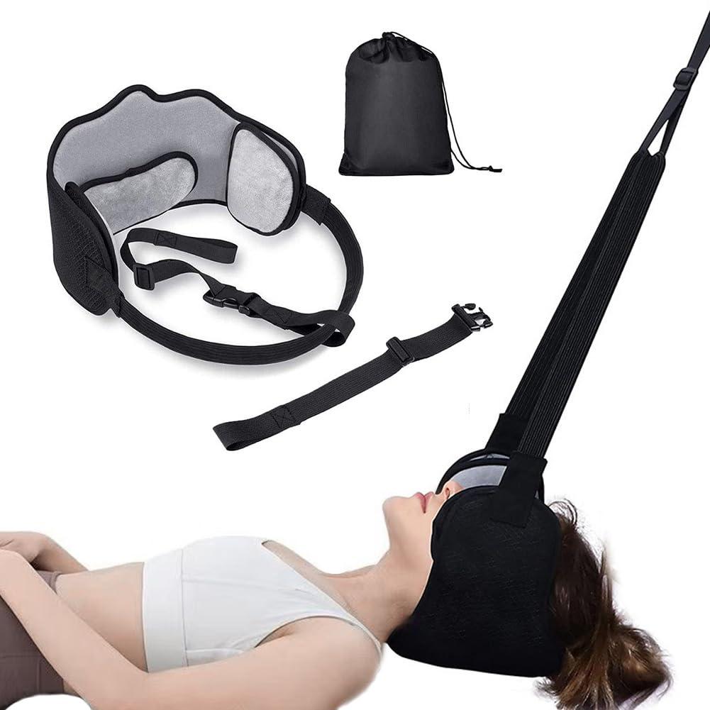 DURASIKO DURASIKO Neck Traction Device for Neck Pain Relief,Neck Stretcher Strap for Spine Chiropractic Decompression,Portable Storage Bag,Neck Chiropractor for Physical Therapy,Neck Strap for Neck Recovery
