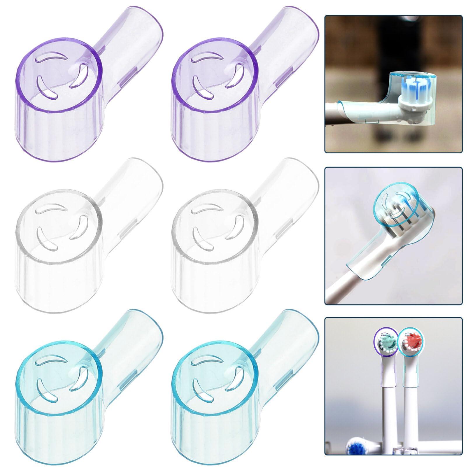 Healifty 6pcs Electric Toothbrush Head Cover Covers for Electric Toothbrush Travel Toothbrush Covering Covers Caps Electric Toothbrush Caps Toothbrush Caps for Travel Toothbrush Dust Caps