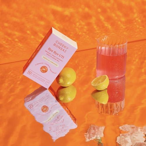 Cheeky Bonsai Cheeky Bonsai Bye Bye UTI Urinary Tract Support Health Powder Drink Mix | 10 Packets | Hibiscus Lemonade Flavor - Support Healthy Urinary Tract, Fast Acting, Simply Mix With Water