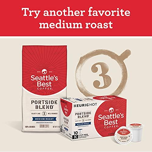 Seattle\'s Best Coffee Seattles Best Coffee, Medium Roast Ground Coffee, House Blend, 100% Arabica, 1 Bag (12 oz)
