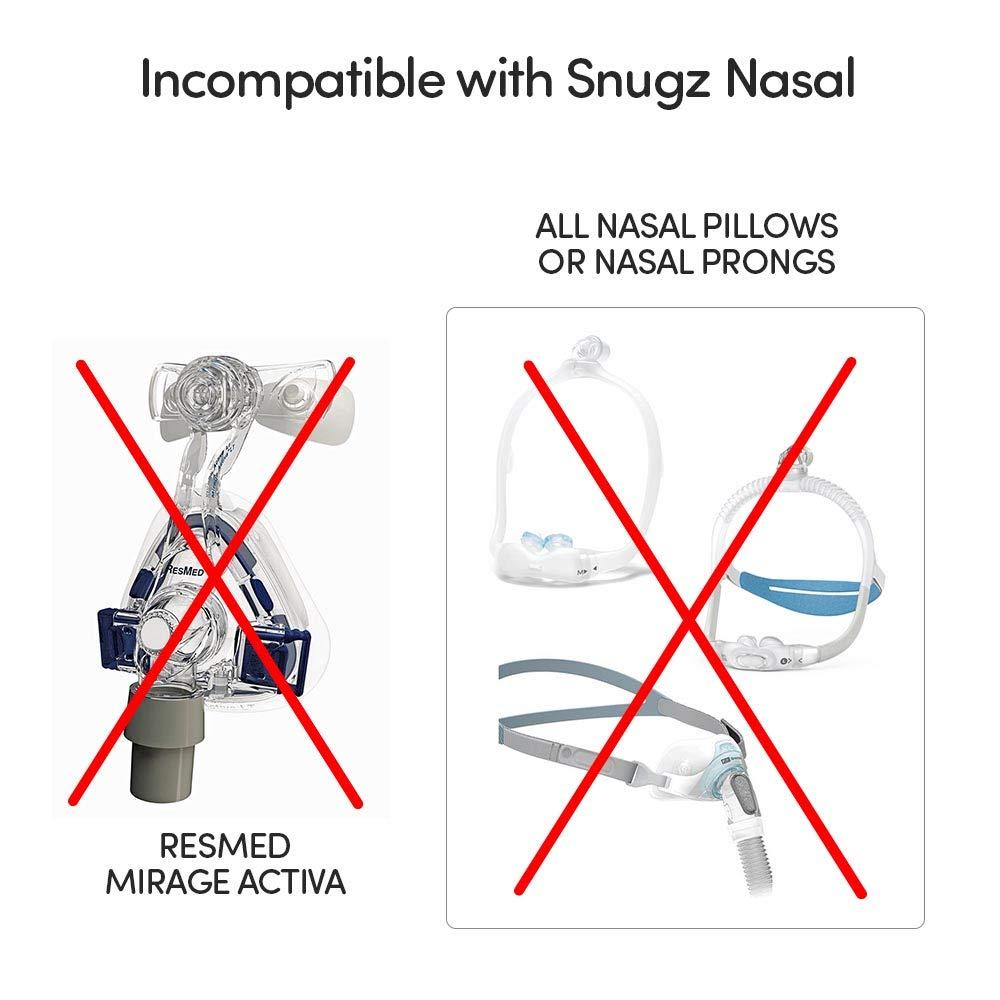 Snugz Snugz Nasal Mask Liners: Machine Washable, One-Size-Fits-Most NASAL CPAP Mask Liners, Pack of 2 Lasts 90 Days