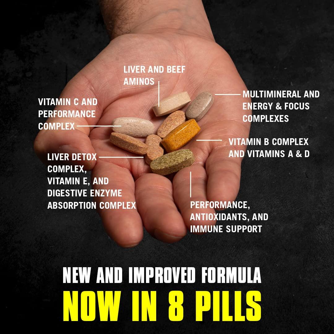 Animal Animal Pak - Convenient All-in-One Vitamin & Supplement Pack - Zinc, Vitamins C, B, D, Amino Acids & Greens Pak - Chlorophyll, Spectra, Superfood Whole Food Prebiotic and Probiotic Super Digestion