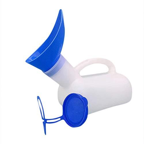 ASkinds Portable Urinal Bottle Unisex Urinal Bottle Pee Storage Bottle with Lid Funnel for Men Women Car Travel Camping Outdoor(1000ml)