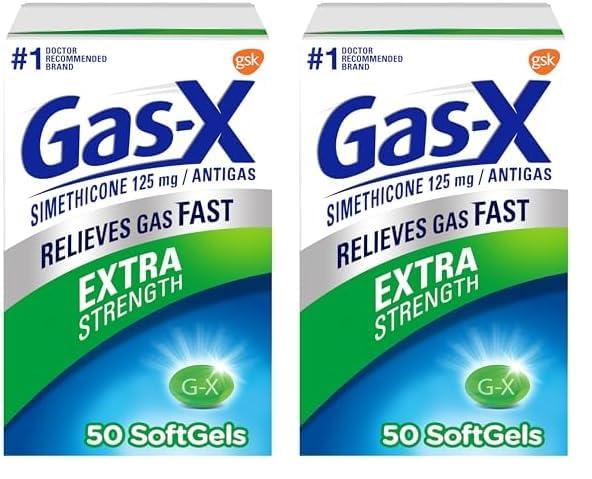 Gas-X Gas-X Extra Strength Gas Relief Softgels with Simethicone 125 mg - 50 Count (Pack of 2)