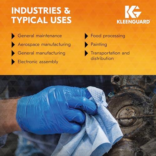 KLEENGUARD Kleenguard G10 2Pro Blue Nitrile Gloves (54423), 6 Mil, Ambidextrous, Touchscreen Compatible, L (100 Gloves/Box)