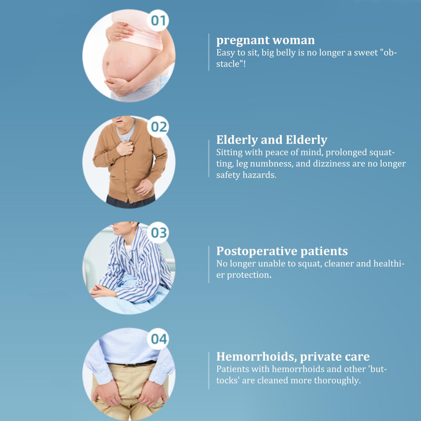 CurcKua Travel Bidet Portable Bidet Bidet Attachment For Toilet Portable Bidet For Toilet Sitz Bath Portable Over The Toilet Portable Bidet with Flusher Anti-Overflow Large-Capacity Bidet Attachment for Hemo