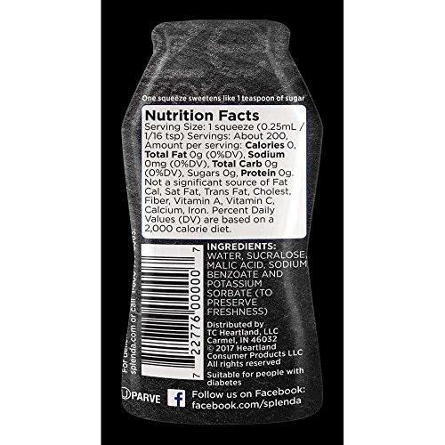 SPLENDA Splenda Zero Liquid Sweetener, 1. 6 Ounce -- 12 per case.