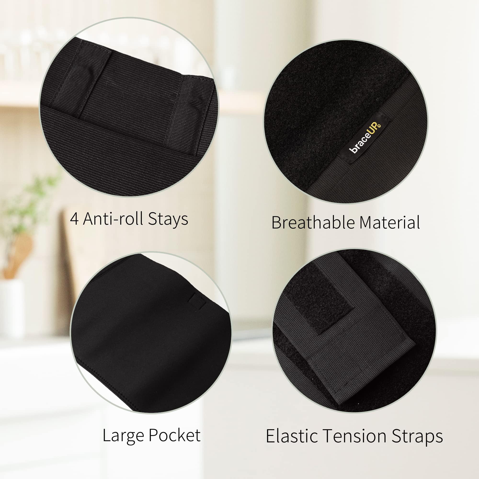 BraceUP BraceUP Plus Size Back Brace for Woman and Man - 3XL to 5XL Extra Large Lower Back Support with Straps and Compressions, Herniated Disc Back Pain Relief, Abdominal Plus Size Binder (4XL)