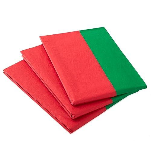 Hallmark Hallmark Red and Green Bulk Tissue Paper for Gift Wrapping (100 Sheets) for Gift Bags, Christmas Presents, Holiday Crafts and More
