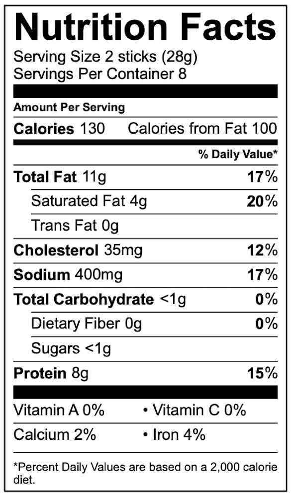 CATTLEMAN\'S CUT Yellowstone by Cattleman\'s Cut Angus Beef Sticks, 8 Ounce