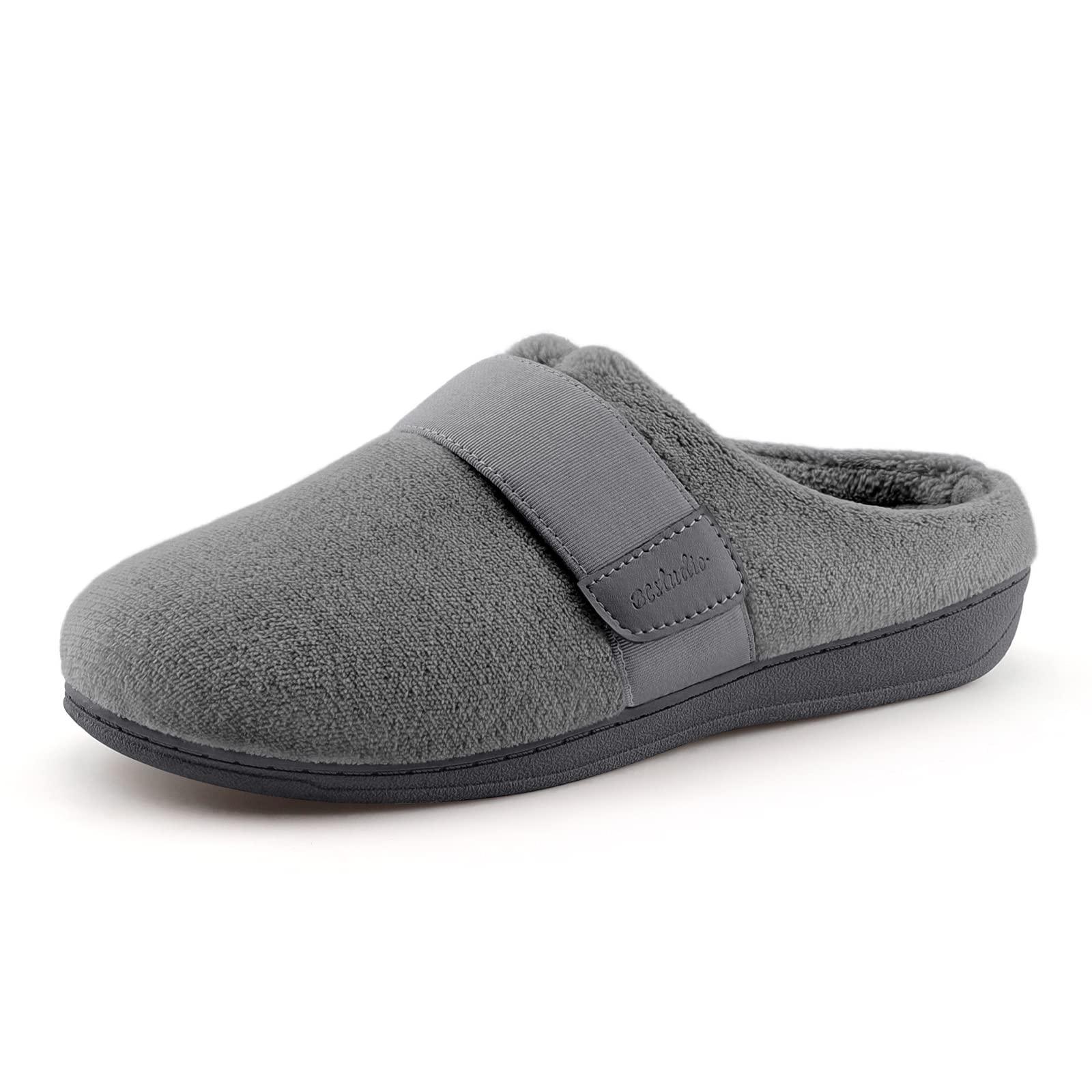 BCSTUDIO BCSTUDIO Womens Orthotic Slippers with Arch Support Orthopedic Adjustable Ladies ShoesGrey 9