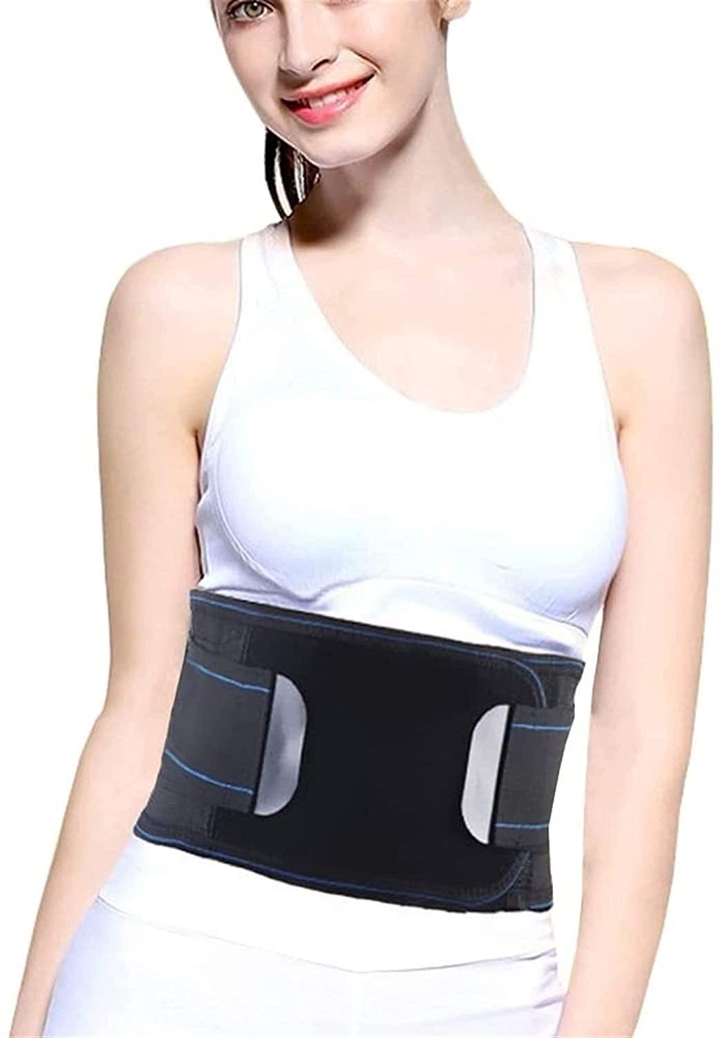 SJHY Lumbar Support Belt Self-Heating Lower Back Brace,Magnetic Therapy Lumbar Support for Sciatica, Spasms, Nerve and Herniated for Pain Relief Back Braces (Color : Black, Size : Medium)