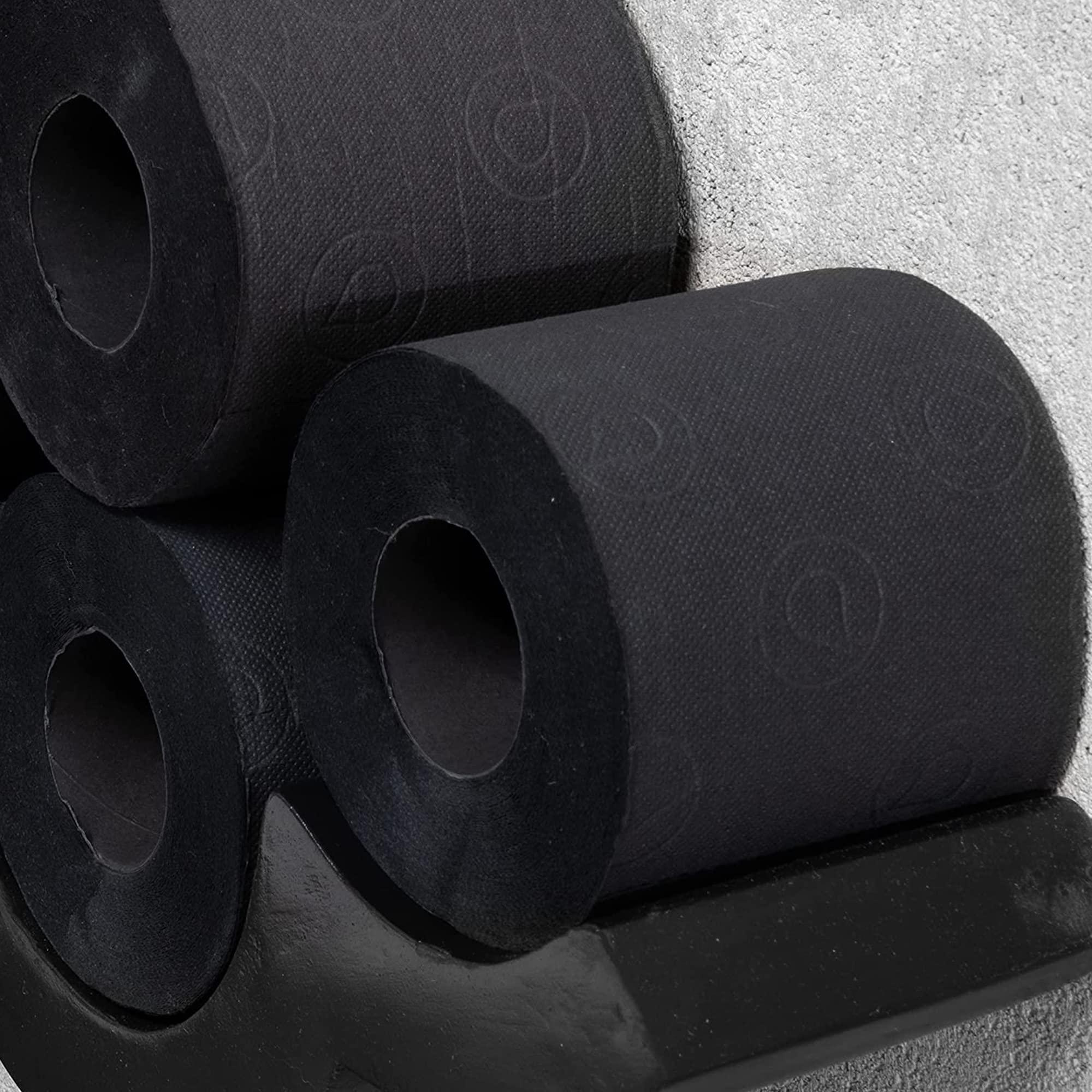 Renova Renova 3 Ply Soft Black Toilet Loo Tissue Paper Lightly Scented 6 roll pack x 6
