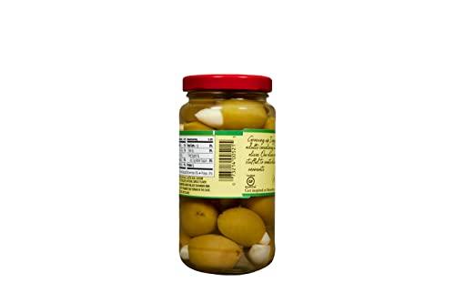 Mezzetta Mezzetta Garlic Stuffed Olives | Non-GMO, Gluten Free, Keto | 6 Ounce Dr Wt Jar (Pack of 6)