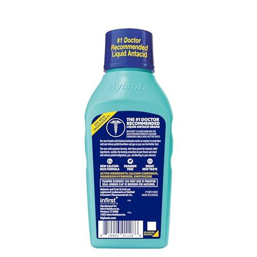 Mylanta Mylanta Heartburn and Gas Relief, Liquid Antacid, Classic Flavor, 12 Fluid Ounce