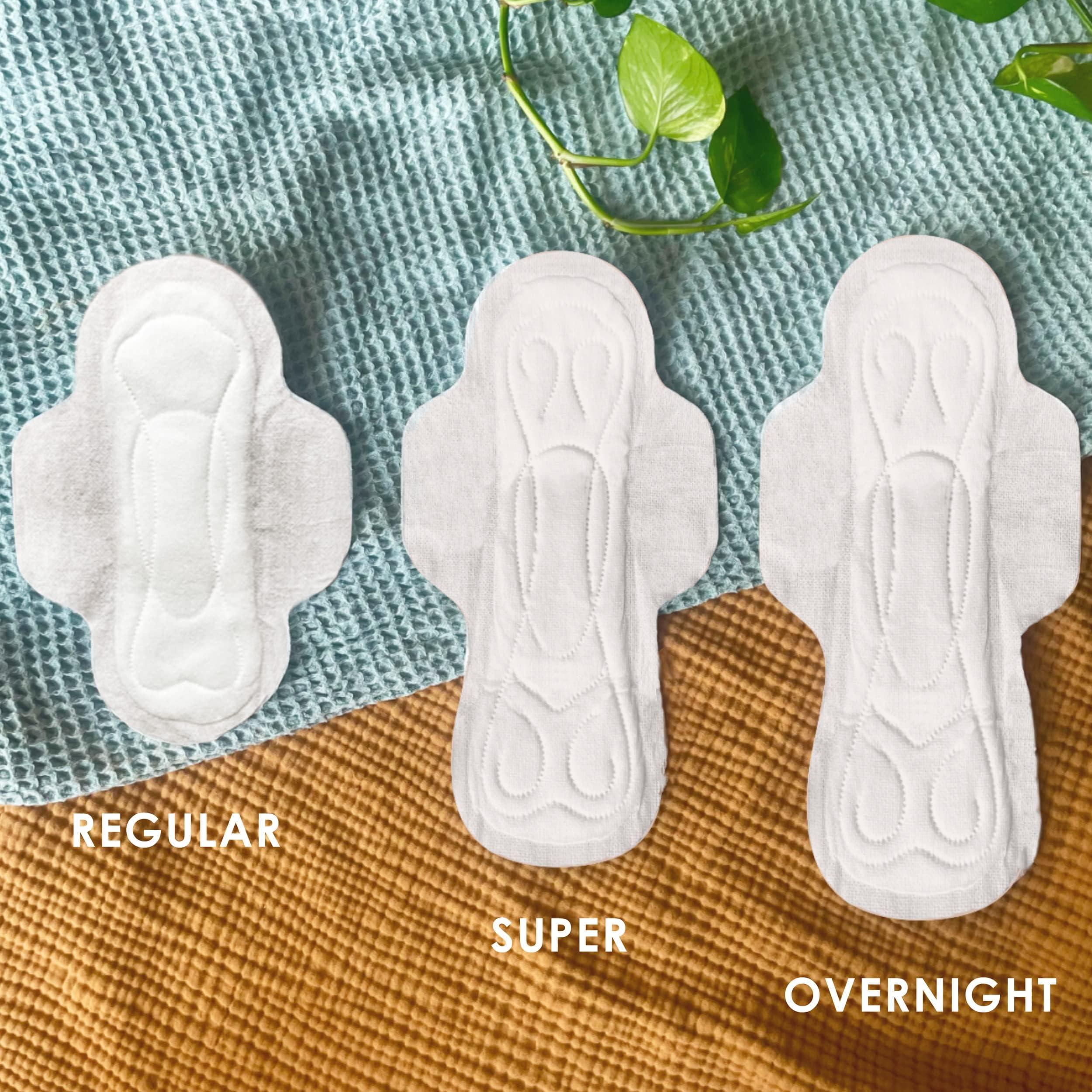 L. L. , Organic Cotton Ultra Thin Pads for Women, Super Absorbency, With Wings, 42 Count