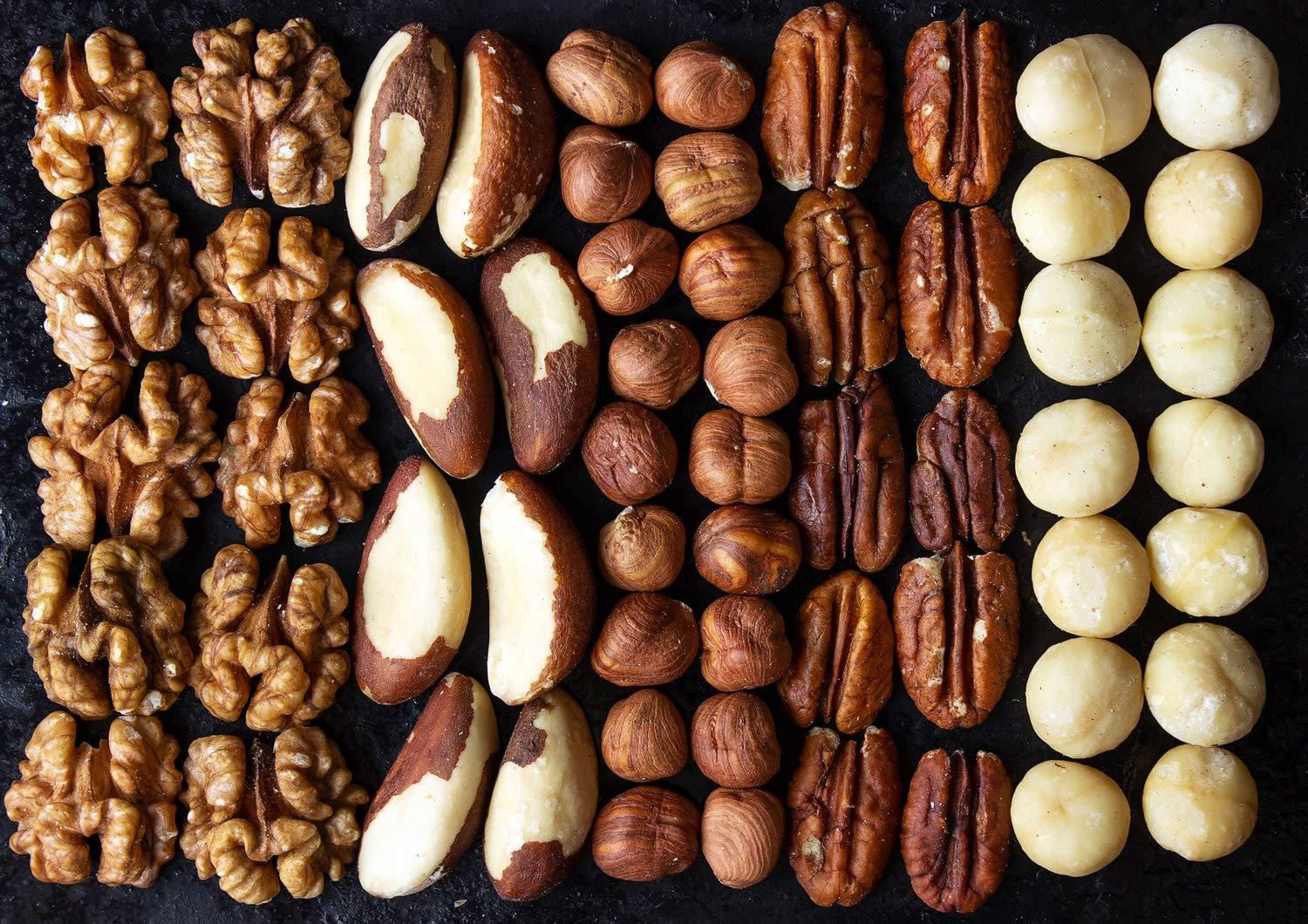 Food to Live Food to Live Keto Nuts Mix, 1 Pound Keto Snack Contains Raw Brazil Nuts, Pecans, Walnuts, Hazelnuts and Macadamia Nuts, Low Carb Vegan Superfood, Kosher, Non-Irradiated, No Added Sugar, Bulk