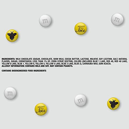 M&M'S M&MS Meant To Bee Milk Chocolate Candy - 2lbs of Bulk Candy for Engagement Party, Wedding Favors, a Chocolate Gift Box and More