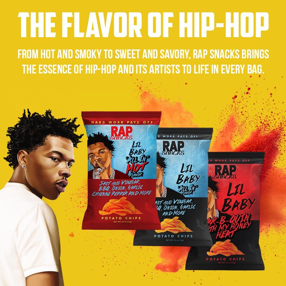 RAP SNACKS Rap Snacks Migos Sour Cream with a Dab of Ranch Potato Chips 2.5 Oz Bags - Pack of 12
