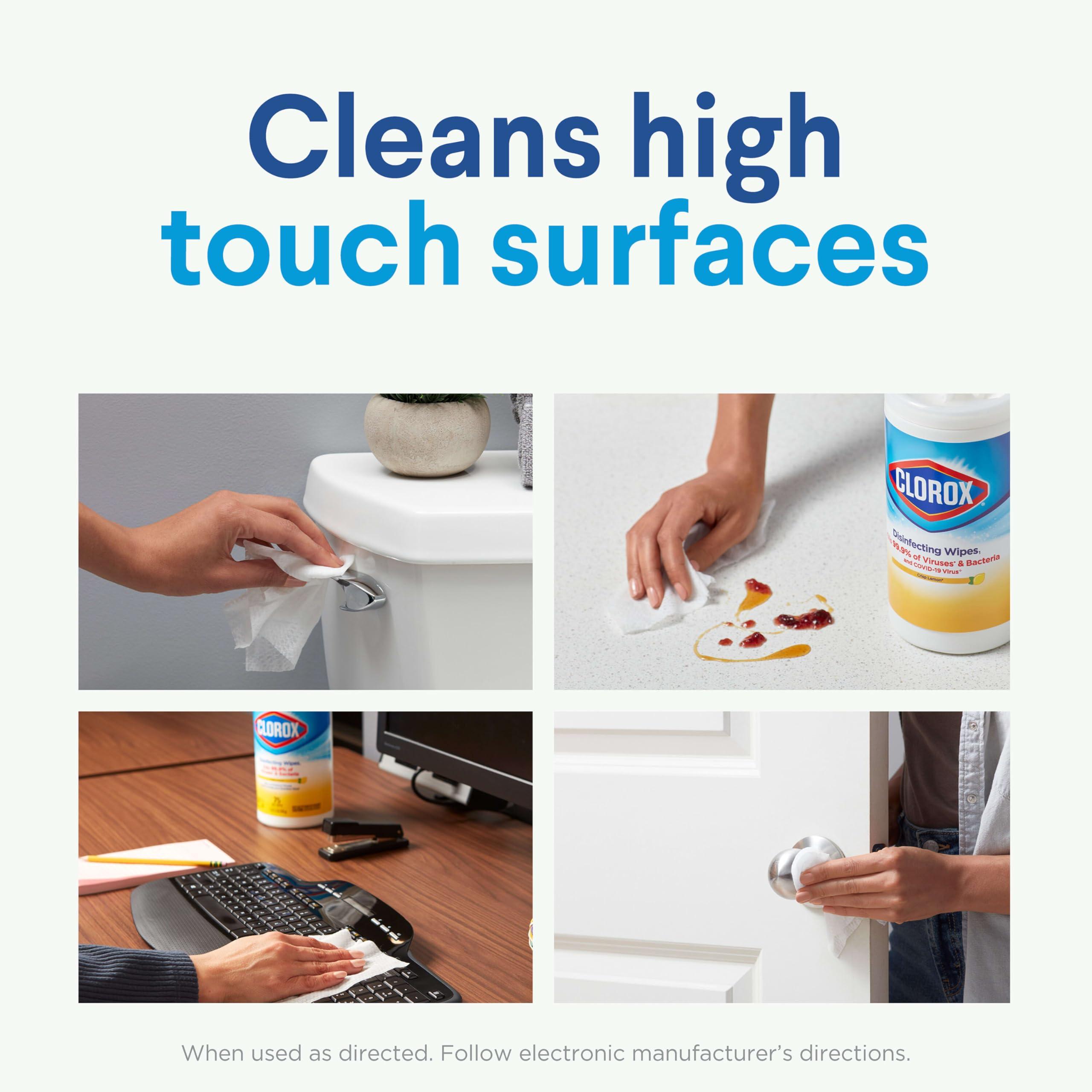 Clorox Clorox Disinfecting Wipes, Bleach Free Cleaning Wipes - Crisp Lemon, 75 Count (Packaging May Vary)