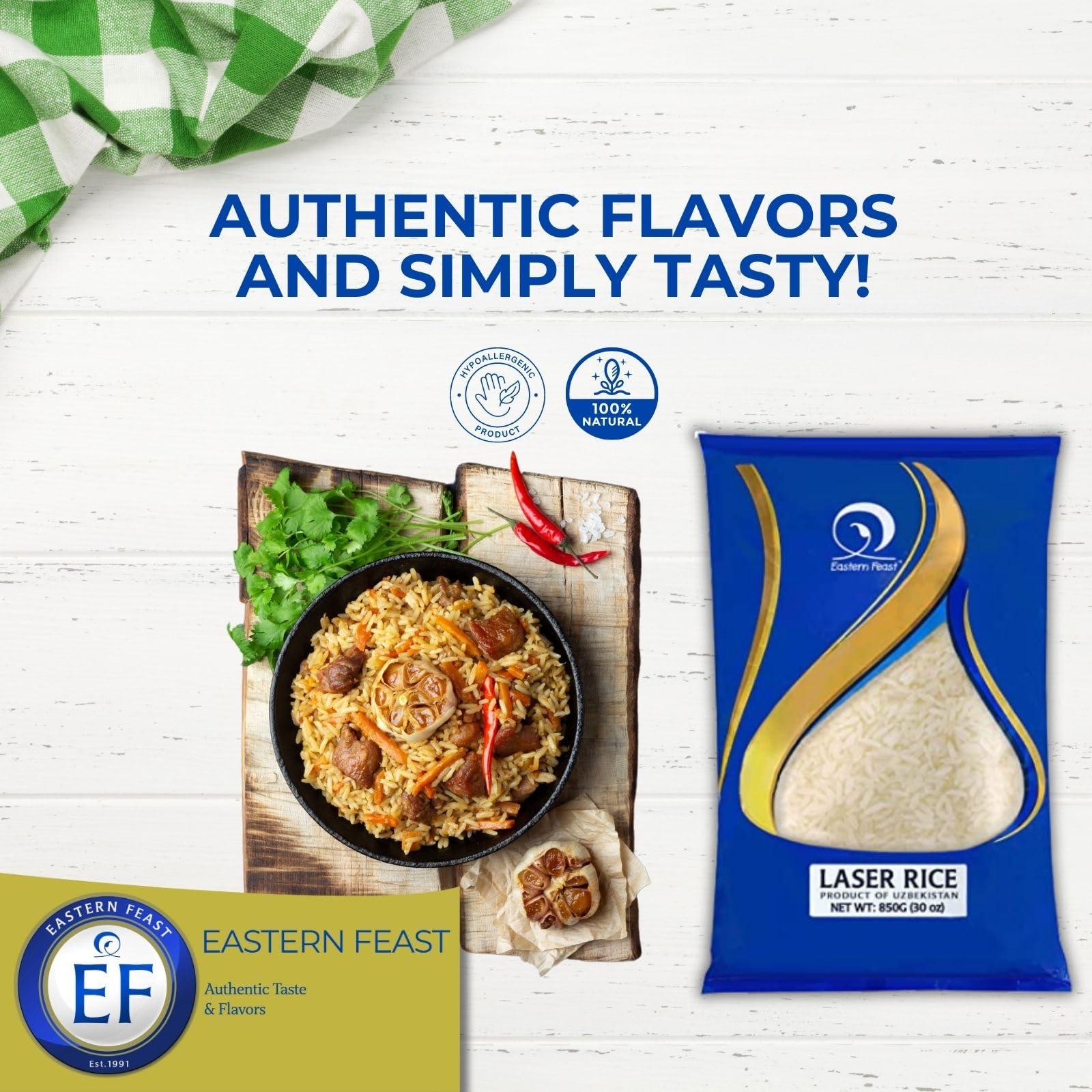 Eastern Feast EF - Laser Uzbek Rice for Plov, 4 LB (1.81 kg)