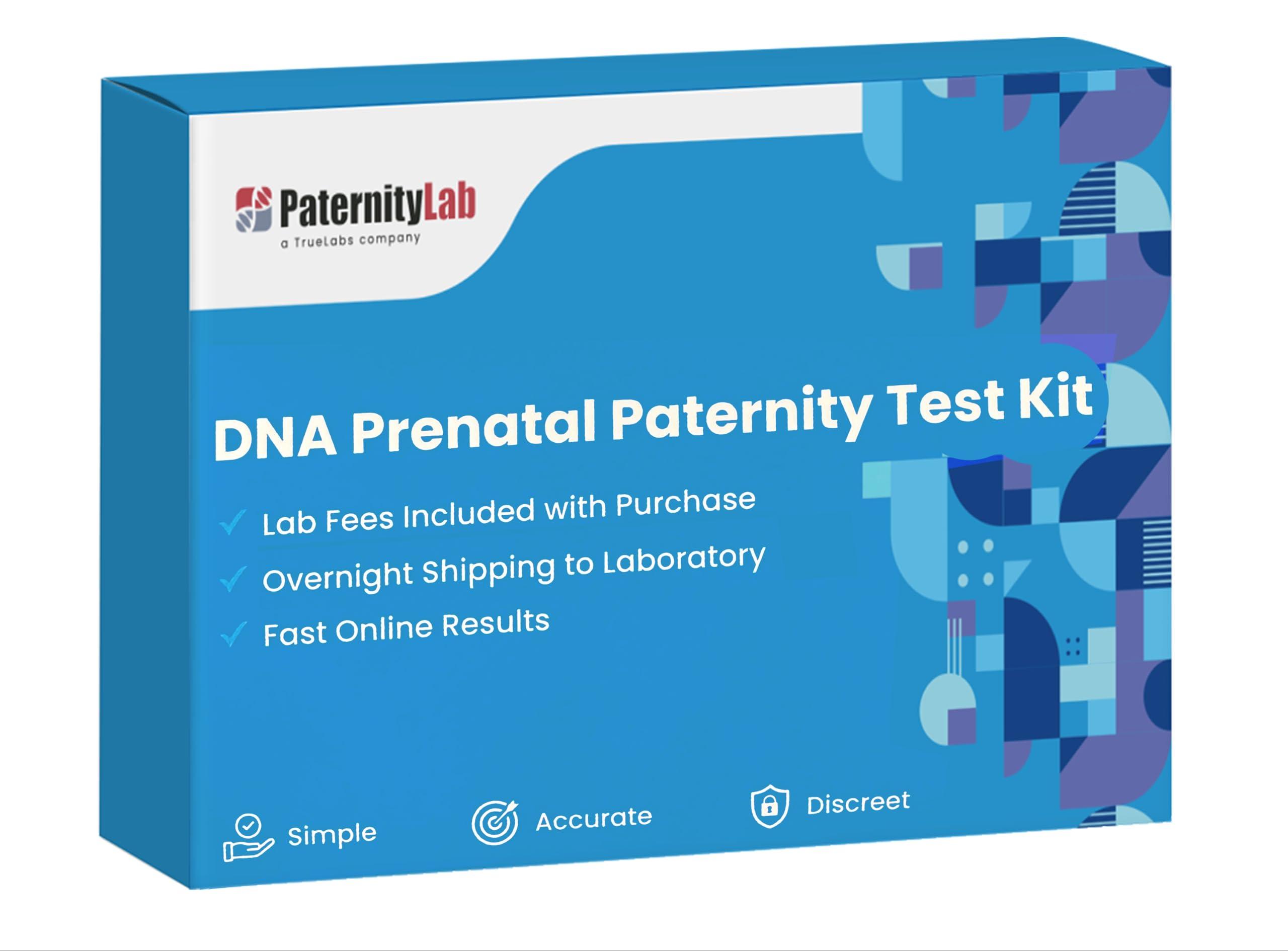 TrueLabs PaternityLab DNA Prenatal Test - Lab Fees & Shipping Included - Results in 5-7 Business Days - Collection Kit for Mother & Alleged Father