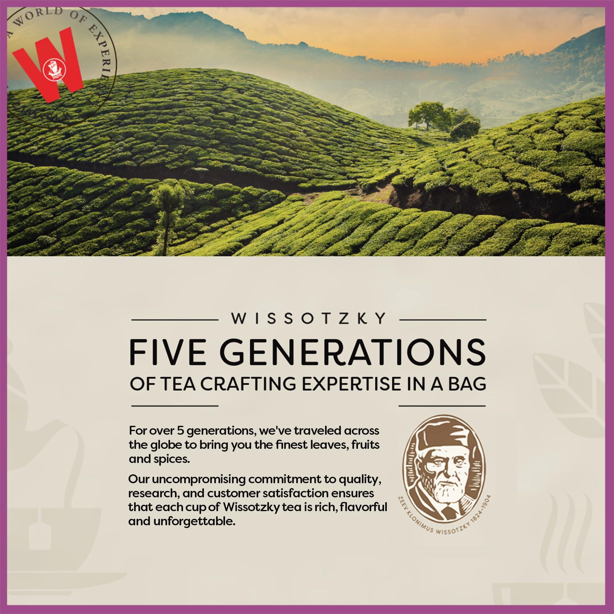 Wissotzky Tea Wissotzky Green Tea with Jasmine, 20 Tea Bags | Antioxidant Rich | Fragrant Green Tea Bags (1)