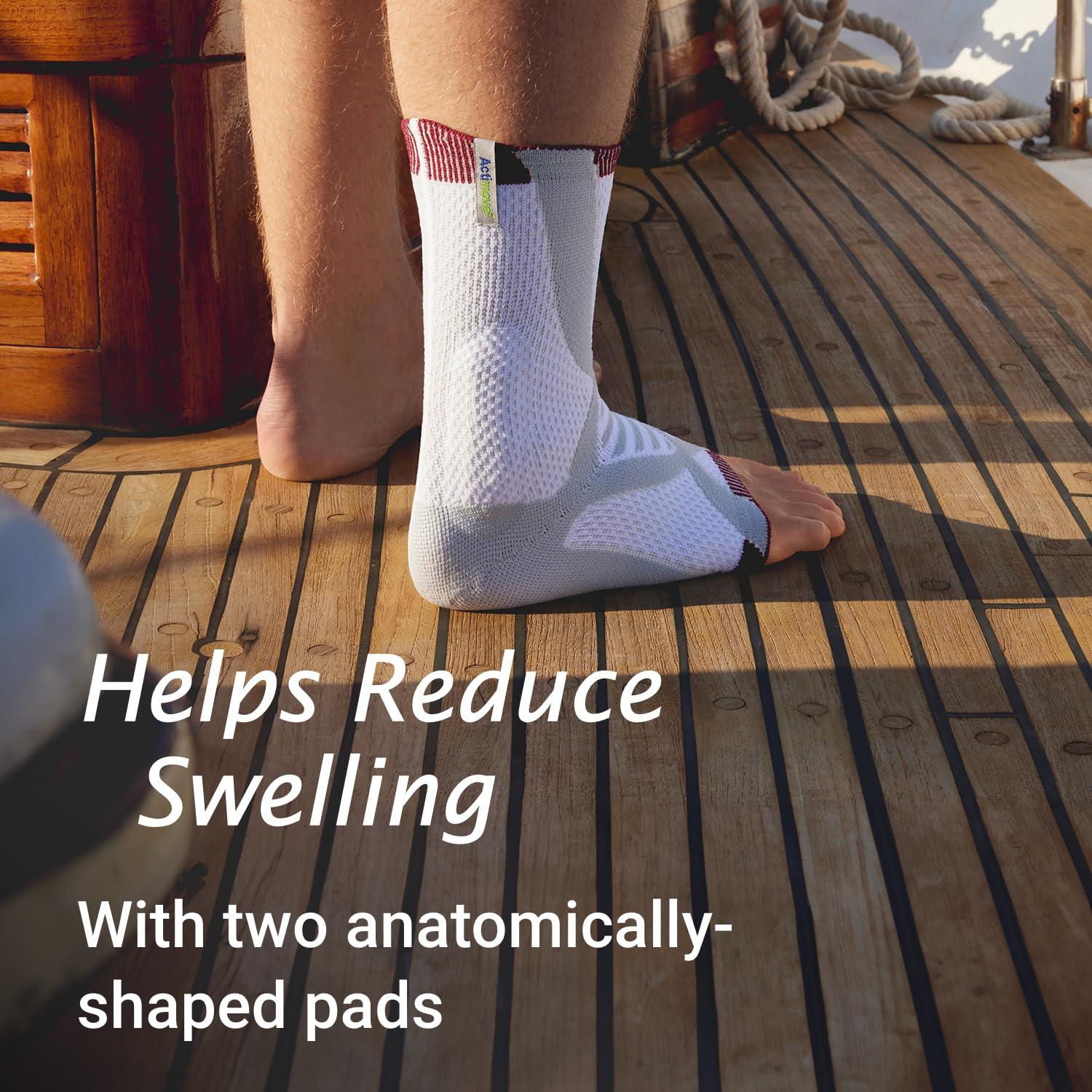 BSN Medical Actimove Professional Line AchilloMotion Achilles Tendon Support Achilles Tendonitis Relief, Achilles Tendon Bursitis Left/Right Wear Charcoal, Medium