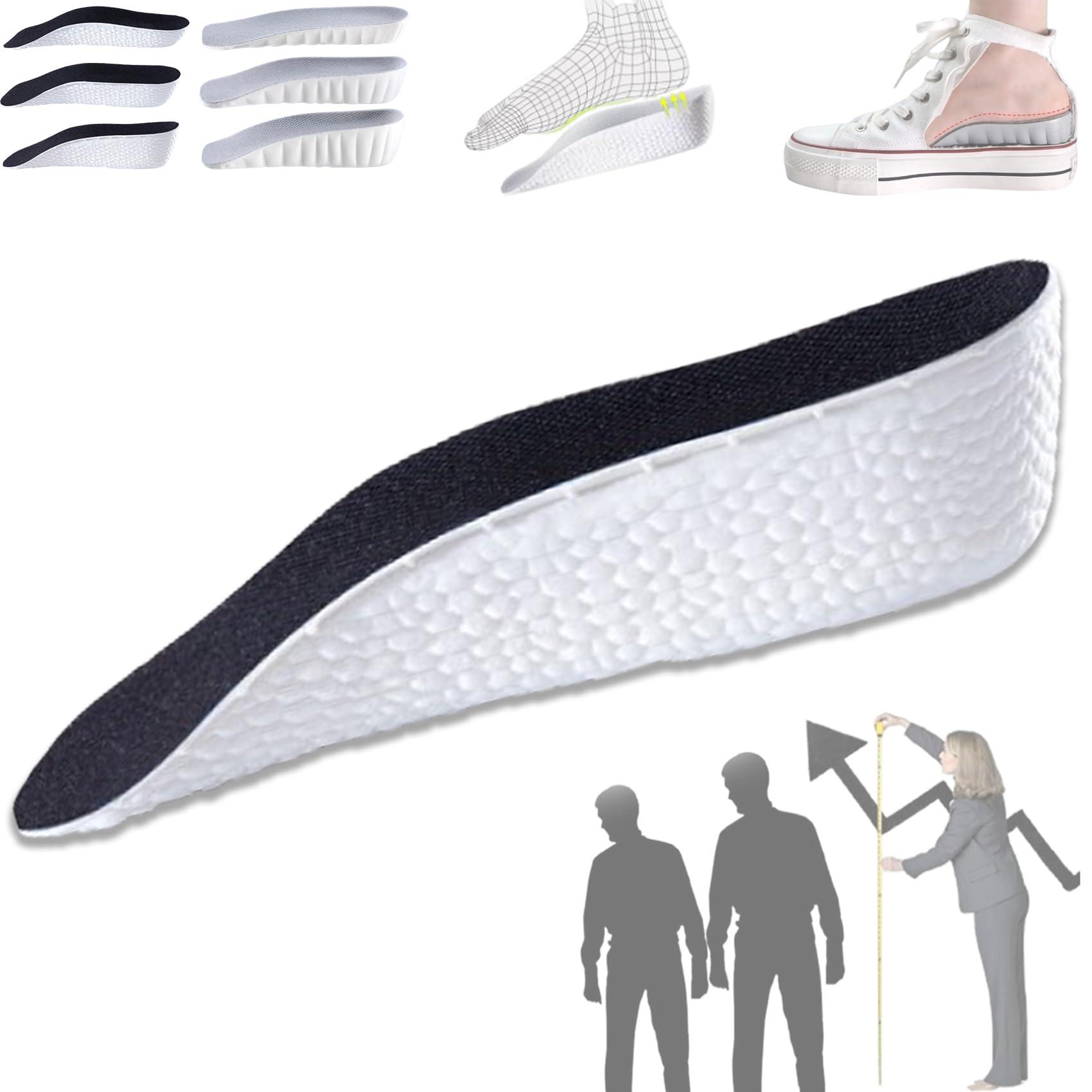 IVYDREVER Highpads 2.0, Orthopedic Highpads 2.0, Orthopedic Highpads 3.0, Orthopedic High Pads for Men, Height Increase Insoles, The First Orthopedic Height Insoles (1.0-Black, 3.5cm/1.37in)