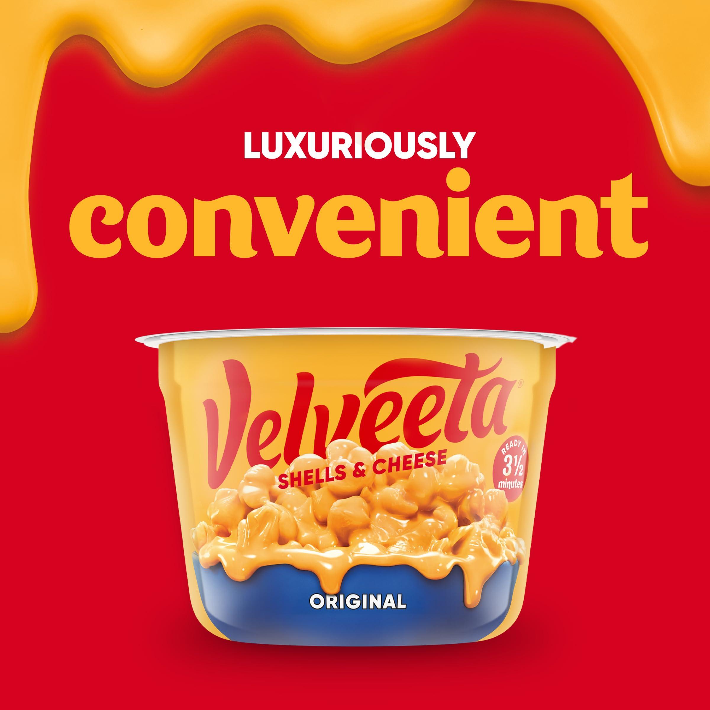 Velveeta Velveeta Original Easy Mac Shells and Cheese (12 Microwaveable Cups)