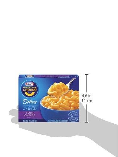 Kraft Kraft Four Cheese Macaroni & Cheese Deluxe Dinner (14oz Boxes, Pack of 4)