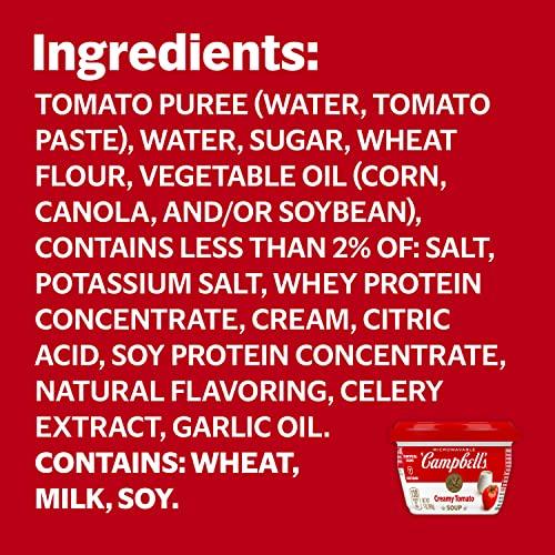 Campbell's Campbell's Creamy Tomato Soup, 7 Oz Microwavable Bowl (4 Packs of 4 Bowls)