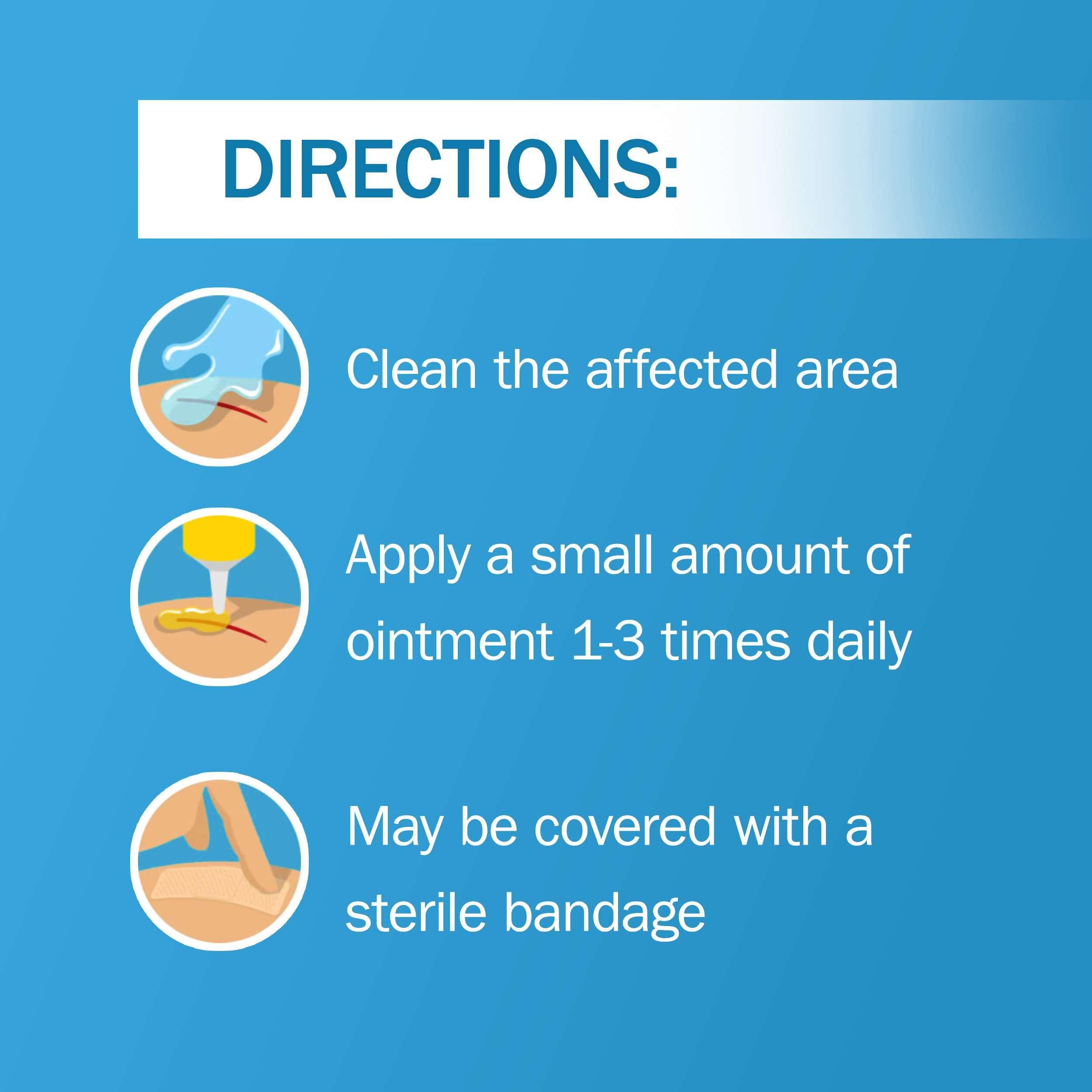 TenderGentle Bacitracin Antibiotic Ointment USP - 1 oz Topical Antibiotic First Aid Ointment - Helps Prevent Infection in Minor Cuts, Scrapes, and Burns