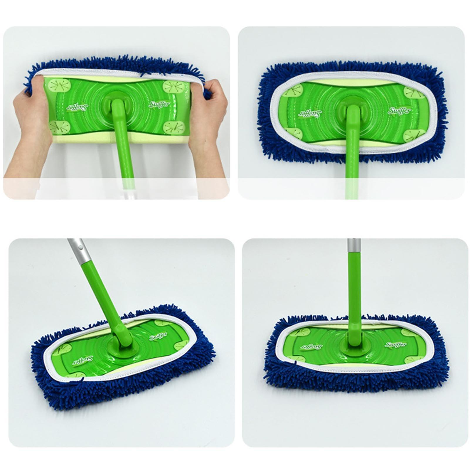 DYOG DYOG Microfiber Mop Cloth, Fiber Wet Dry Cleaning Mop, Magic Strap Steam Mop Pads, Water Absorption Wood Floor Mop, Compatibility Microfiber Cloth Refills, Washable Mop Pads Cloth for Floor Cleaning