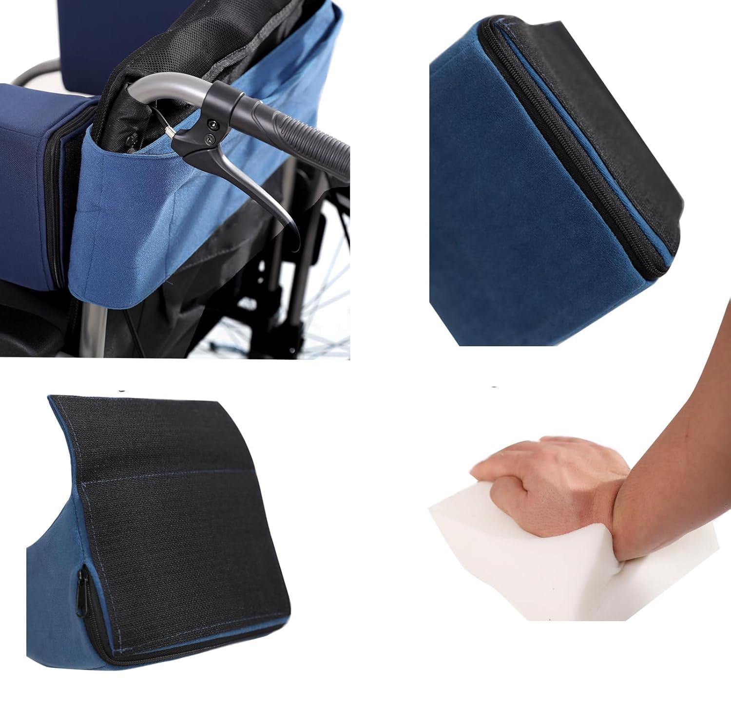 SXZCYX SXZCYX Lateral Support for Wheelchair Side Guards, Adjustable Wheelchair Side Arm Lateral Support Cushion, Wheelchair Wedge Back Cushion, Wheel Chair Cushions Wheelchair Accessories