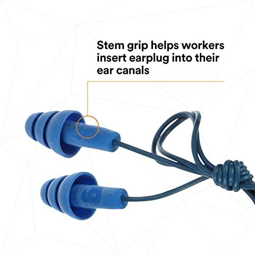 3M 3M E-A-R UltraFit Earplugs 340-4007, Metal Detectable, Corded, Poly Bag, 400 Pair/Case
