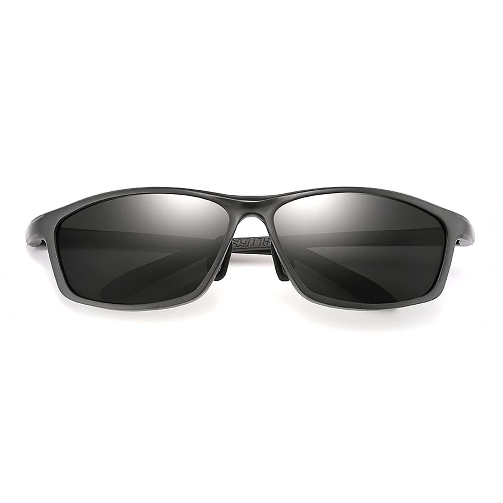 willochra willochra Aluminum Magnesium Polarized Men's Sports Full Reading Sunglasses, Stylish Readers driving Safety Protection -Not Bifocals (black, 250)