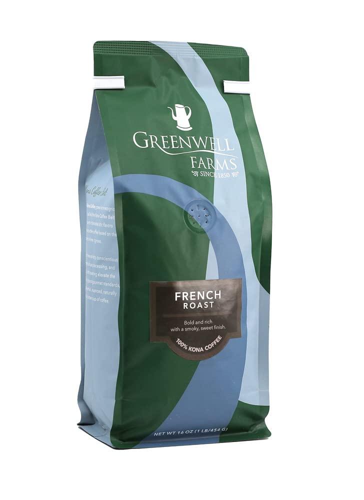 Greenwell Farms Greenwell Farms 100% Hawaiian Kona Coffee - French Roast, Whole Bean, 16oz