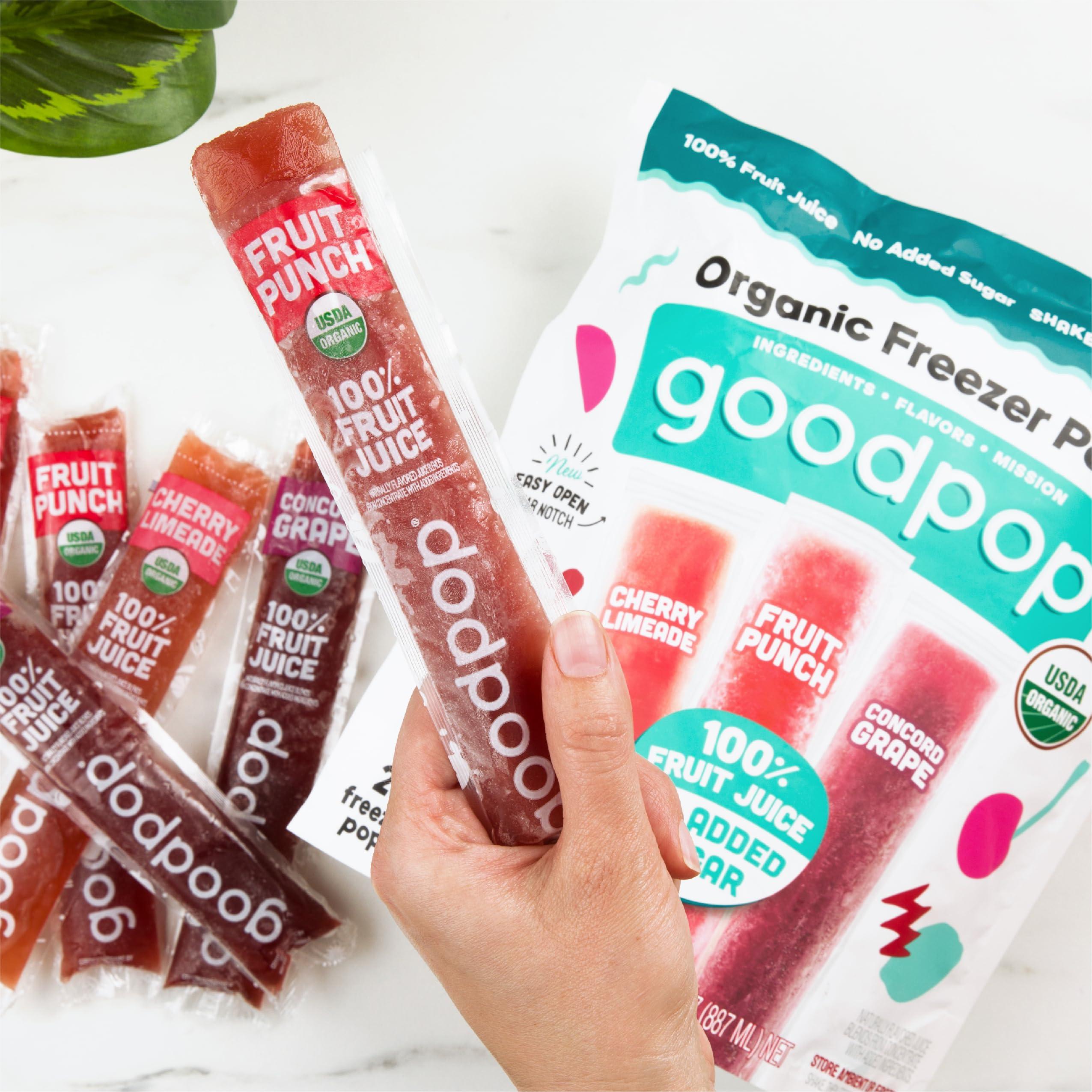 GOODPOP GoodPop Organic Freezer Pops - 100% Juice, No Added Sugar - 20ct - 2 Pack