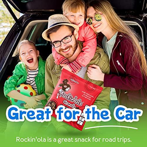 R ROCKIN' OLA Rockin Ola Protein Granola Clusters, Quick Breakfast Snack, Allergen Free, No Artificial Flavors, Colors or Preservatives, On-The-Go Healthy Snack Packets (25 Count, Protein Granola)