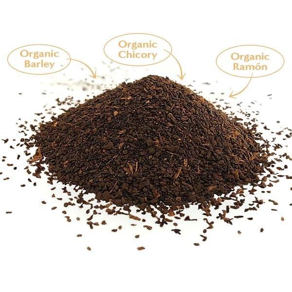 Teeccino Teeccino French Roast Chicory Coffee Alternative - Ground Herbal Coffee Thats Prebiotic, Caffeine-Free & Acid Free, Dark Roast, 1.1 Pound