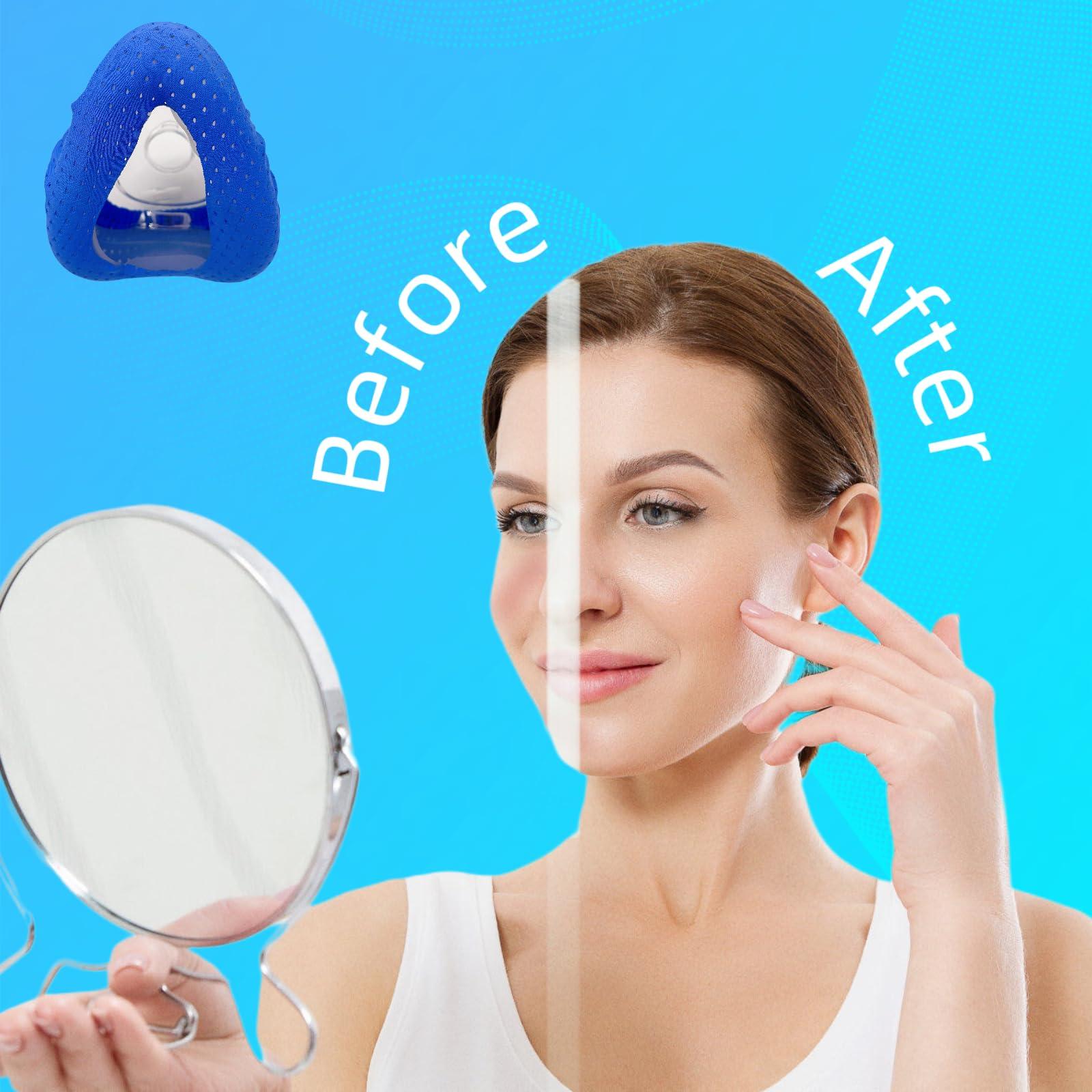 playWooWgo 4 Pack CPAP\' Mask Liners, Covers for Seal Mask Cushion Comfort Silky CPAP\' Mask Covers One Size Fit All Full Face Masks,Improve The Comfort of Wearing The Mask (Blue)