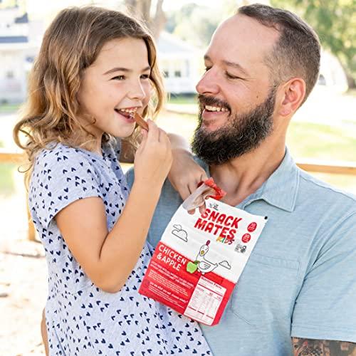 The New Primal The New Primal Snack Mates, Chicken and Apple Stick - All Natural Chicken, High Protein and Low Sugar Kids Snack, Certified Paleo, Gluten Free, Lunchbox Friendly - 1 Count (Pack of 5)