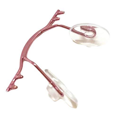 Panda Legends 1 Piece Rimless Glasses Metal Frame Part Nose Bridge Replacement, Pink