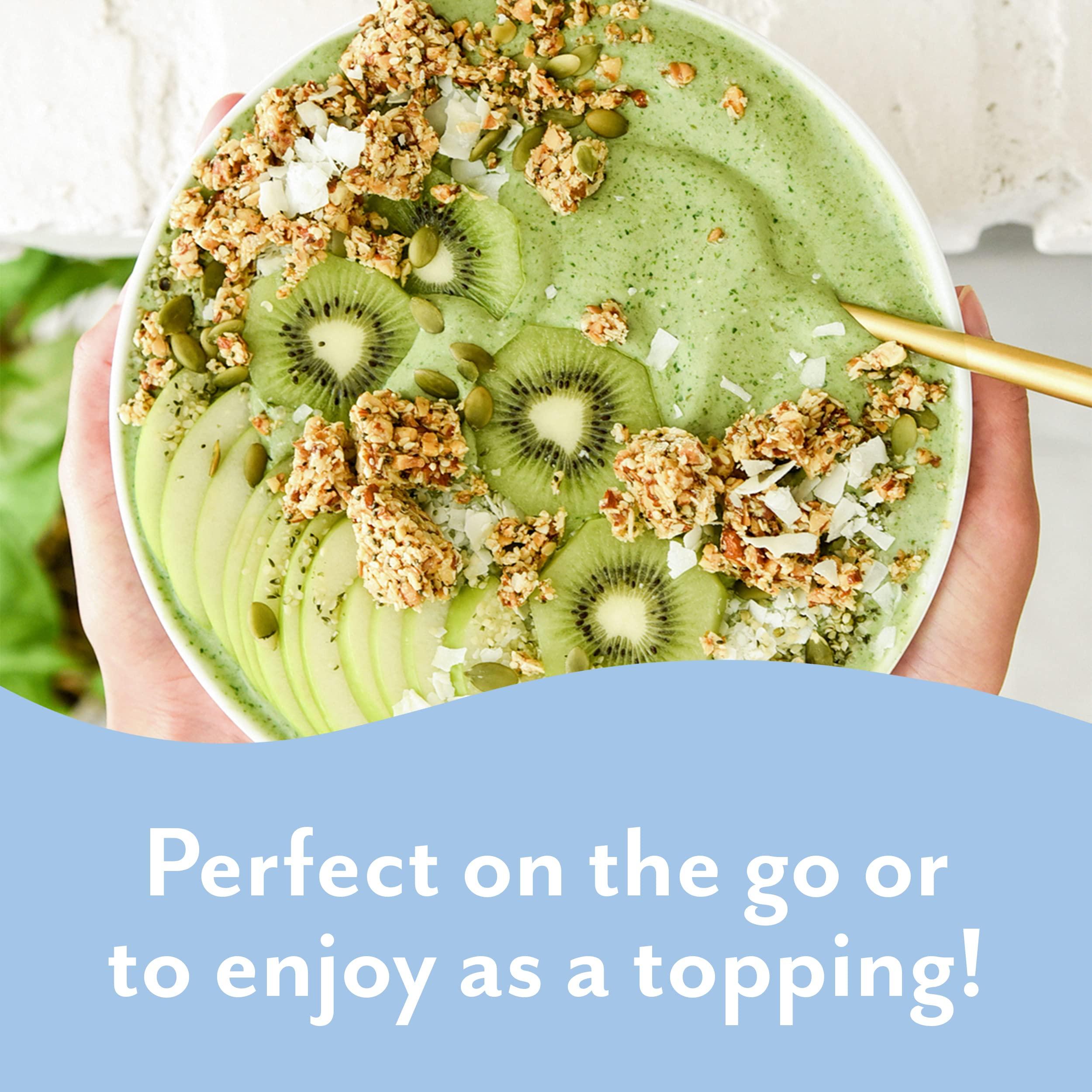 Tosi Tosi Cashew Coconut Protein Bars, Plant Based with Nuts, Gluten-Free Crunchy Snacks, Vegan, Organic, Flax & Chia Seeds, Soy-Free, Omega 3s, 14G Protein, 2.4 oz, 12-Pack