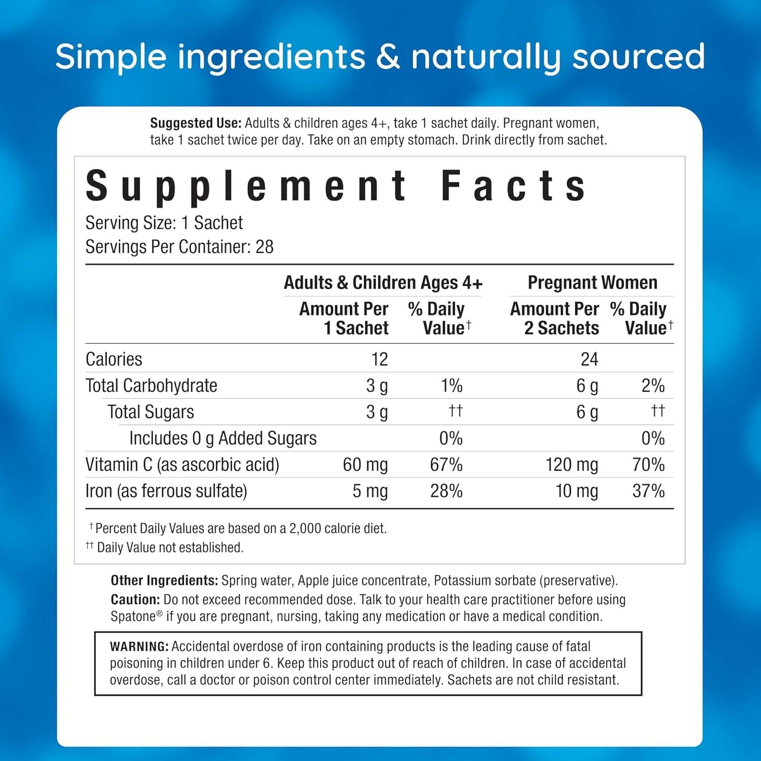 pur-Absorb Pur-Absorb Liquid Iron & Vitamin C Supplement (28-Pack of 0.85 fl.oz) (Net. 23.8 fl oz.)